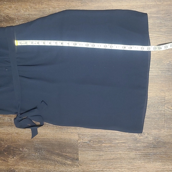 Ann Taylor LOFT Silk Chiffon Sleeveless Dress with Ruffle Collar Dress Size 2P - Picture 7 of 7